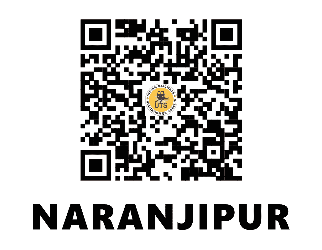 UTS QR Code for NARANJIPUR - NRGR - WR (MADHYA PRADESH)